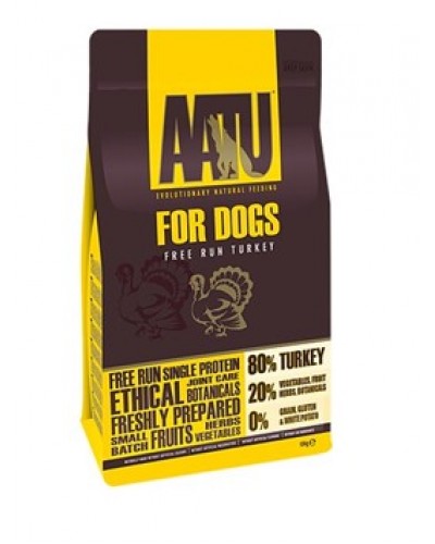 AATU DOG FREE RUN TURKEY 1,5KG (80% ΓΑΛΟΠΟΥΛΑ)