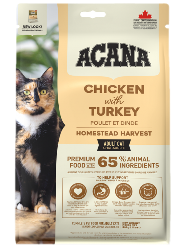 ACANA CAT HOMESTEAD HARVEST 340GR ACANA CAT HOMESTEAD HARVEST 340GR