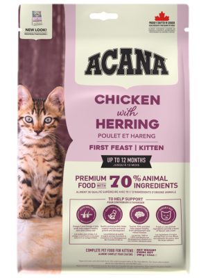 ACANA FIRST FEAST 1,8KG (KITTEN ΓΙΑ ΓΑΤΑΚΙΑ ΜΕ ΚΟΤΟΠΟΥΛΟ & ΡΕΓΓΑ)