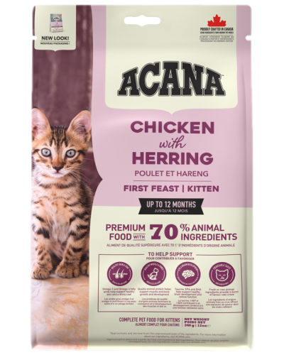ACANA FIRST FEAST 1,8KG (KITTEN ΓΙΑ ΓΑΤΑΚΙΑ ΜΕ ΚΟΤΟΠΟΥΛΟ & ΡΕΓΓΑ)