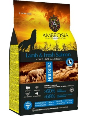 AMBROSIA GRAIN FREE ADULT LAMB & SALMON 2kg