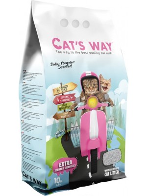 CAT'S WAY BABY POWDER CLUMPING 10LT (ΑΡΩΜΑ ΒΡΕΦΙΚΗΣ ΠΟΥΔΡΑΣ)