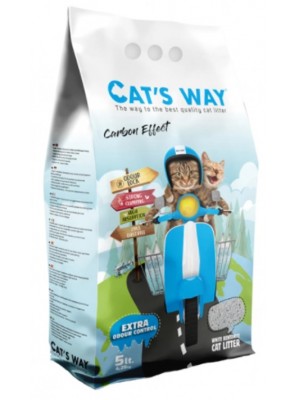 CAT'S WAY CARBON EFFECT CLUMPING 5LT (ΜΕ ΕΝΕΡΓΟ ΑΝΘΡΑΚΑ)	