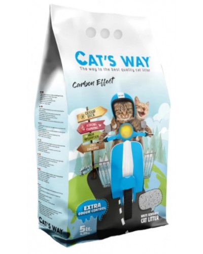 CAT'S WAY CARBON EFFECT CLUMPING 5LT (ΜΕ ΕΝΕΡΓΟ ΑΝΘΡΑΚΑ)	