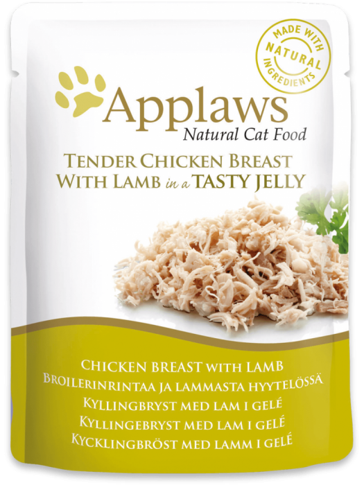 APPLAWS CAT CHICKEN WITH LAMB IN JELLY 70GR (ΦΑΚΕΛΑΚΙΑ ΜΕ ΚΟΤΟΠΟΥΛΟ & ΑΡΝΙ ΣΕ ΖΕΛΕ)