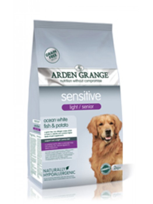 ARDEN GRANGE SENSITIVE LIGHT/SENIOR FISH & POTATO 12KG