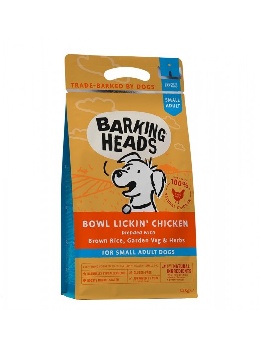 BARKING HEADS SMALL BOWL LICKIN CHICKEN 1,5KG (ΓΙΑ ΜΙΚΡΟΣΩΜΑ ΜΕ ΚΟΤΟΠΟΥΛΟ)