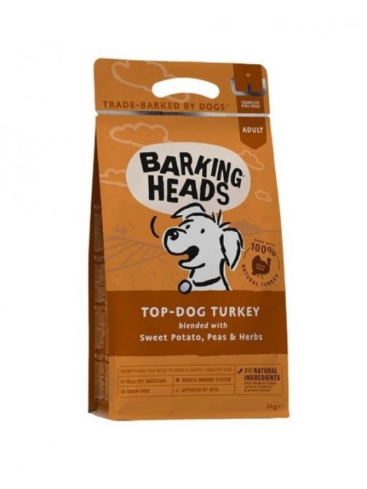 BARKING HEADS TOP DOG TURKEY GRAIN FREE 12KG