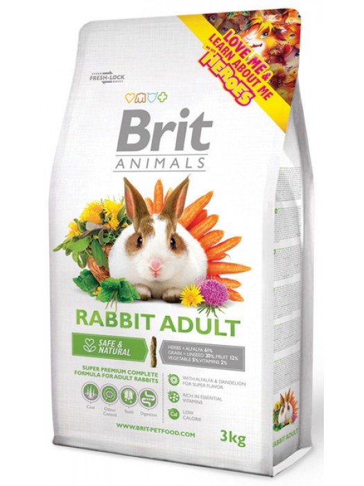 BRIT ANIMALS RABBIT ADULT 3KG