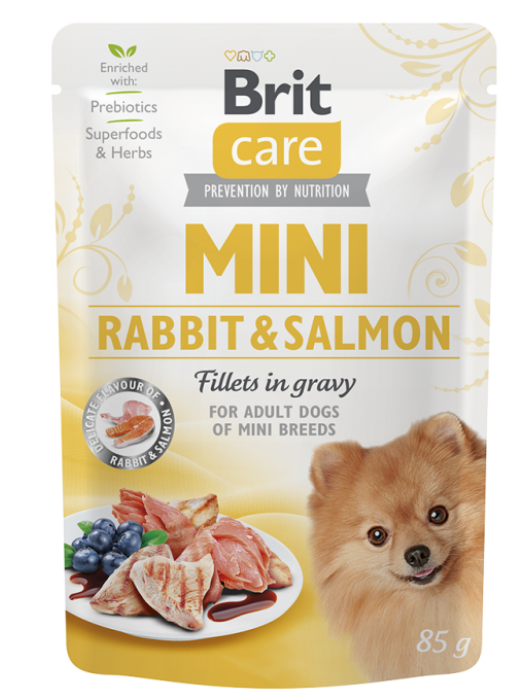 BRIT CARE MINI RABBIT & SALMON 85GR