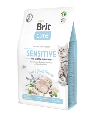 BRIT CARE CAT SENSITIVE INSECT & HERRING (FOOD ALLERGY) 400GR