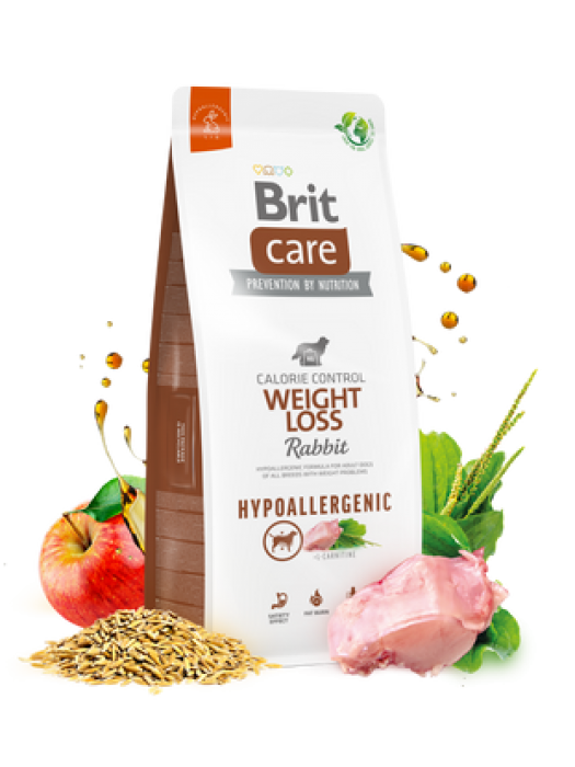 BRIT CARE HYPOALLERGENIC WEIGHT LOSS RABBIT & RICE 1KG