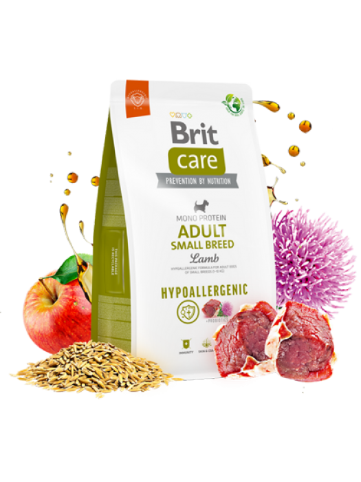 BRIT CARE HYPOALLERGENIC ADULT SMALL LAMB 3KG