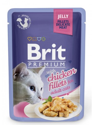 BRIT PREMIUM POUCH ADULT CHICKEN JELLY 85GR