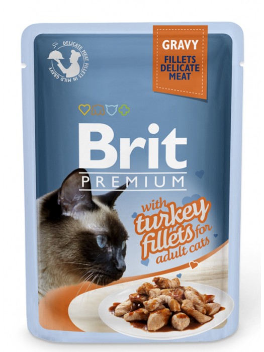 BRIT PREMIUM POUCH ADULT TURKEY GRAVY 85GR