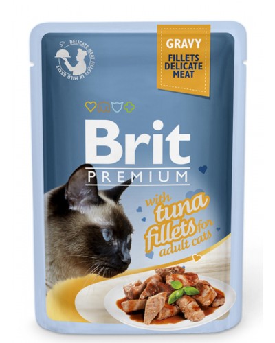 BRIT PREMIUM POUCH ADULT TUNA GRAVY 85GR