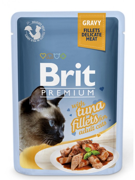 BRIT PREMIUM POUCH ADULT TUNA GRAVY 85GR