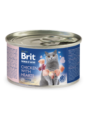 BRIT PREMIUM CAT CHICKEN WITH HEARTS 200GR