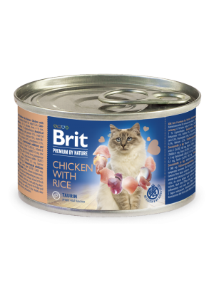 BRIT PREMIUM CAT CHICKEN WITH RICE 200GR