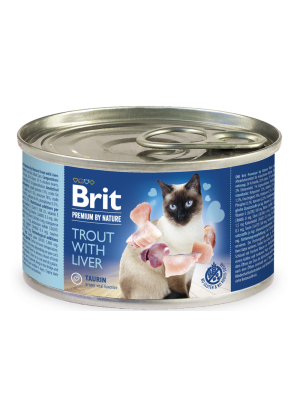 BRIT PREMIUM CAT TROUT WITH LIVER 200GR