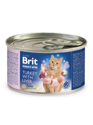 BRIT PREMIUM CAT TURKEY WITH LIVER 200GR