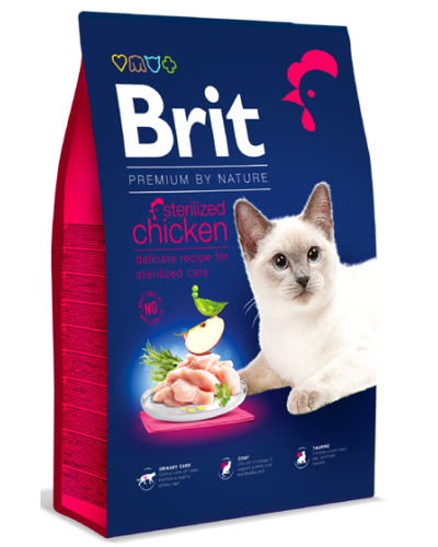 BRIT PREMIUM BY NATURE CAT STERILISED CHICKEN 1,5kg
