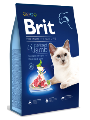 BRIT PREMIUM BY NATURE CAT STERILISED LAMB 1,5kg