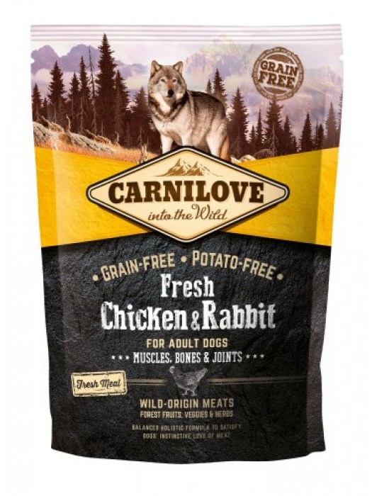 CARNILOVE FRESH ADULT DOG CHICKEN & RABBIT 1,5KG	