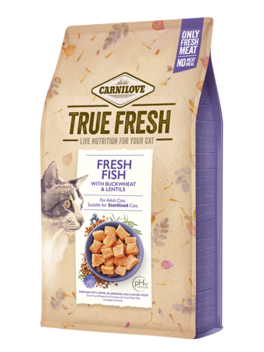 CARNILOVE TRUE FRESH CAT ADULT FISH 4,8KG