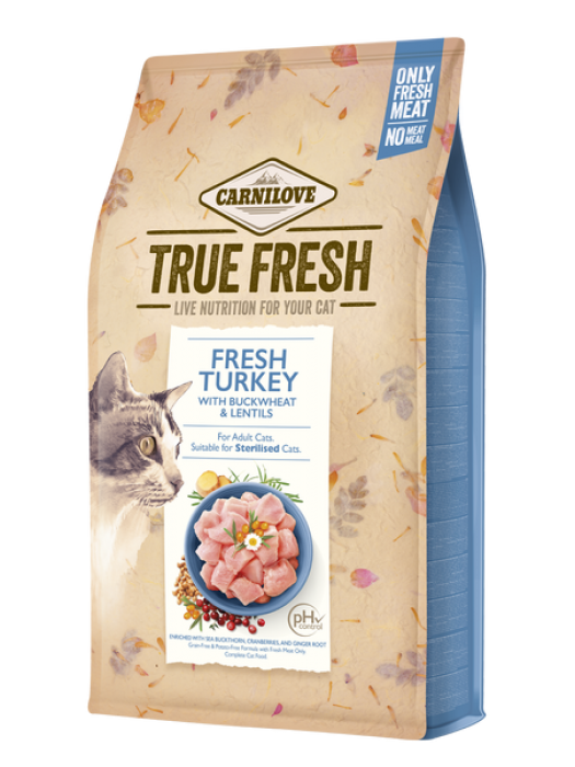 CARNILOVE TRUE FRESH CAT ADULT TURKEY 340GR