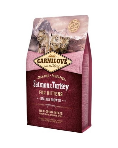 CARNILOVE KITTENS SALMON & TURKEY 6kg (ΓΑΤΑΚΙΑ ΜΕ ΣΟΛΟΜΟ & ΓΑΛΟΠΟΥΛΑ)