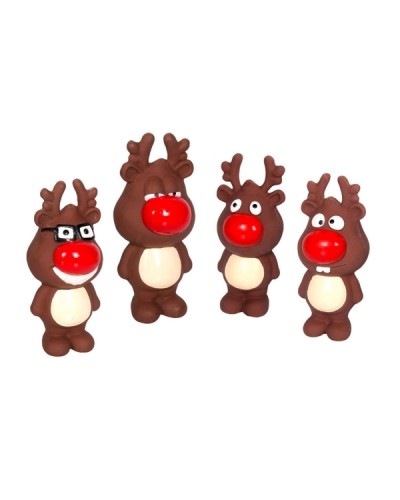 RED NOSE REINDEER LATEX 14CM ΜΕ ΗΧΟ