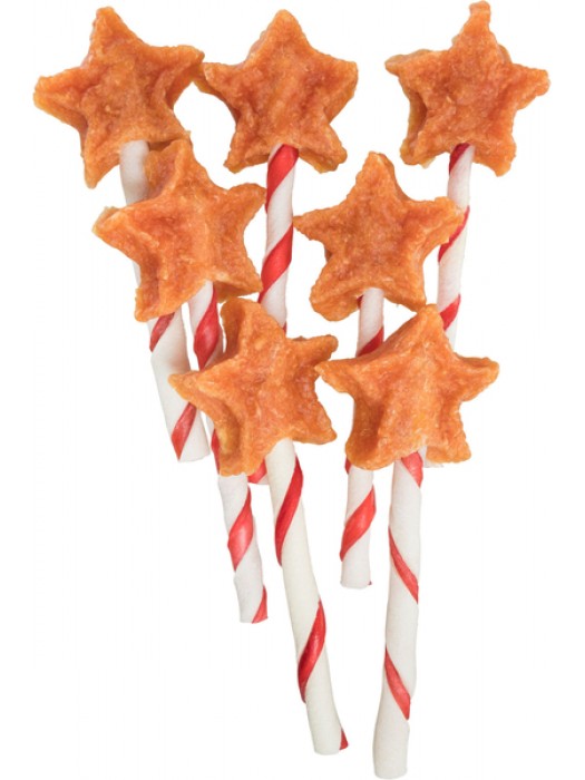 XMAS STAR LOLLIPOP 12CM