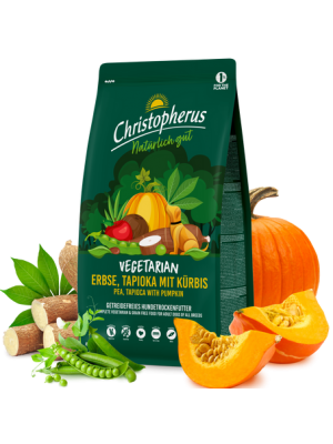 CHRISTOPHERUS DOG VEGETARIAN PEA, TAPIOCA with PUMPKIN 4KG