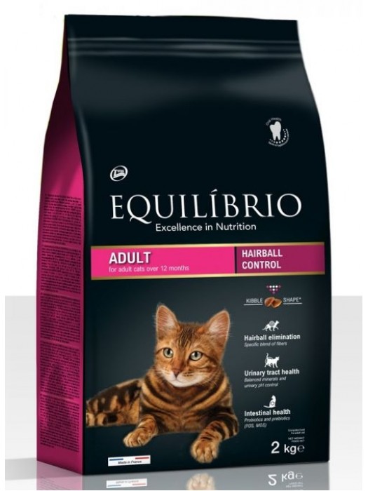 EQUILIBRIO ADULT CATS HAIRBALL 2kg