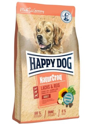 HAPPY DOG NATURCROQ ADULT SALMON & RICE 4KG