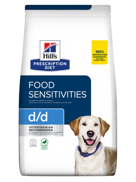 D/D CANINE FOOD SENSITIVITIES DUCK & RICE 4KG