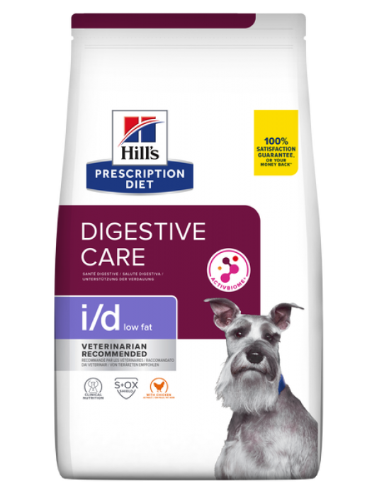 I/D CANINE DIGESTIVE CARE LOW FAT AVTIVBIOME+ 1,5kg