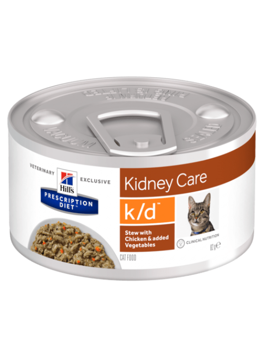 K/D FELINE KIDNEY CARE  STEW ΜΕ ΚΟΤΟΠΟΥΛΟ & ΛΑΧΑΝΙΚΑ 82GR/24ΤΜΧ (ΜΑΓΕΙΡΕΜΕΝΟ ΓΕΥΜΑ)