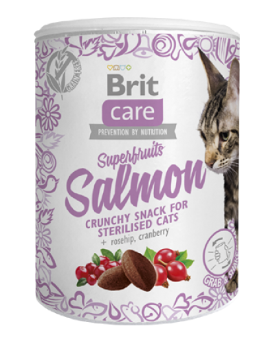 Brit Care Superfruits SALMON STERILISED CATS 100gr