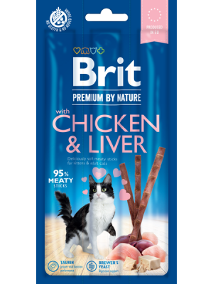 BRIT PREMIUM CAT STICKS CHICKEN & LIVER 3ΤΜΧ