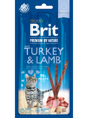 BRIT PREMIUM CAT STICKS TURKEY & LAMB 3ΤΜΧ