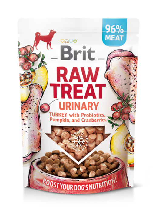 BRIT RAW TREAT URINARY TURKEY WITH PROBIOTICS 40GR (Για υποστήριξη του ουροποιητικού συστήματος)