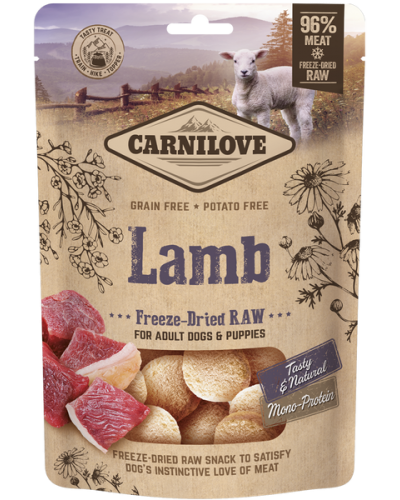 Carnilove Dog Freeze-Dried Raw Snacks Lamb 60GR