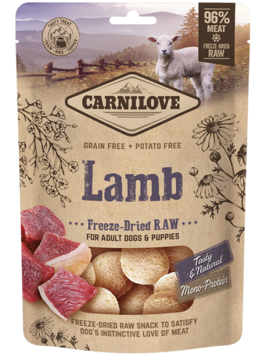 Carnilove Dog Freeze-Dried Raw Snacks Lamb 60GR