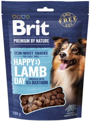 BRIT PREMIUM BY NATURE HAPPY DAY SEMI-MOIST LAMB with SEA BUCKTHORN 180GR