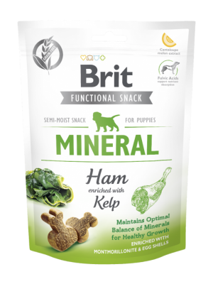 BRIT FUNCTIONAL SNACK PUPPIES MINERAL HAM WITH KELP 150GR (ΖΑΜΠΟΝ ΜΕ ΦΥΚΙ)
