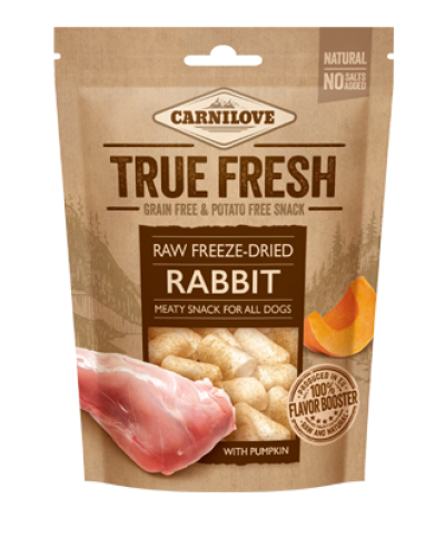 Carnilove True Fresh Freeze Dried Snack Rabbit & Pumpkin 40gr