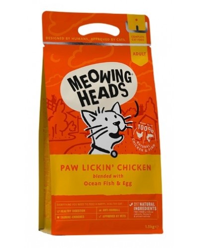 MEOWING HEADS PAW LICKIN' CHICKEN 1,5kg 