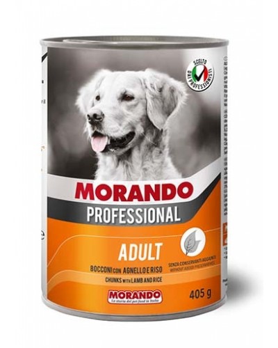 MORANDO ADULT ΚΟΜΜΑΤΑΚΙΑ ΜΕ ΑΡΝΙ & ΡΥΖΙ 405GR